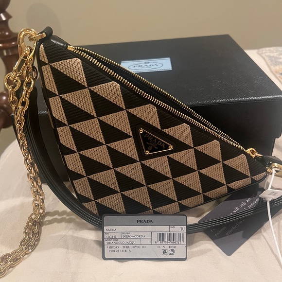 Prada Embroidered Jacquard fabric mini bag - Picture 1 of 2